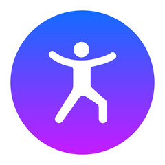 Warrior Pose Icon of Physical Fitness iconset.