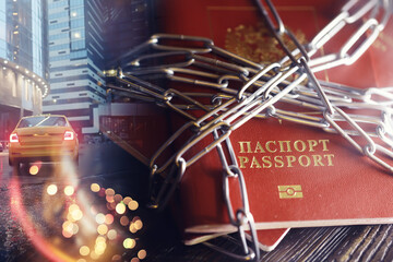 Passport for Russian citizens under a chain. Restrictions on entry and issuance of visas,...