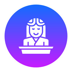 Receptionist Icon of Hotel Services iconset.