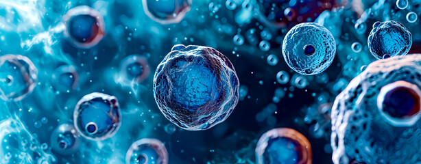 Cells in suspension. Science and Biomedicine.