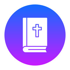 Obraz premium Bible Icon of Library iconset.