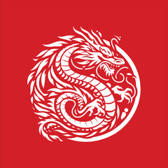 Vector Zodiac Sign for Year of Dragon