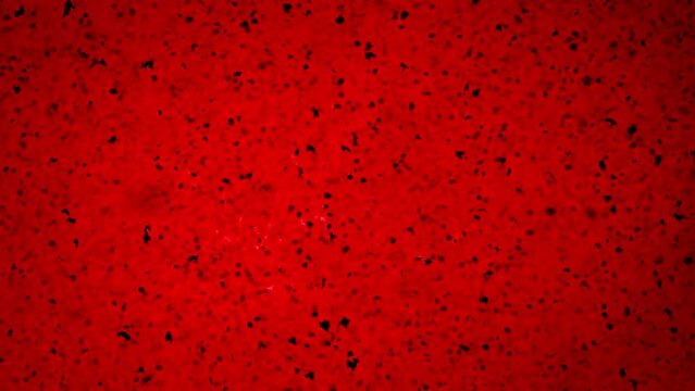 Nuclear Ash. Ash flakes move chaotically in the air flow on a dramatic red background