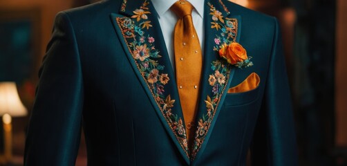  a close up of a suit and tie on a mannequin mannequin mannequin mannequin, mannequins, mannequins, mannequins, mannequins, mannequins, mannequins, mannequin. - obrazy, fototapety, plakaty