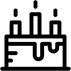 Obraz premium Cake Vector Icon