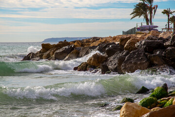 Mediterranean sea waves