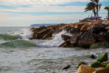 Mediterranean sea waves