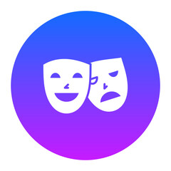 Theatre Mask Icon of Entertainment iconset.