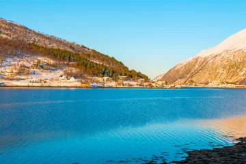 Fototapete Rund Landscape in Tromso coasts. Norway © johnkruger1