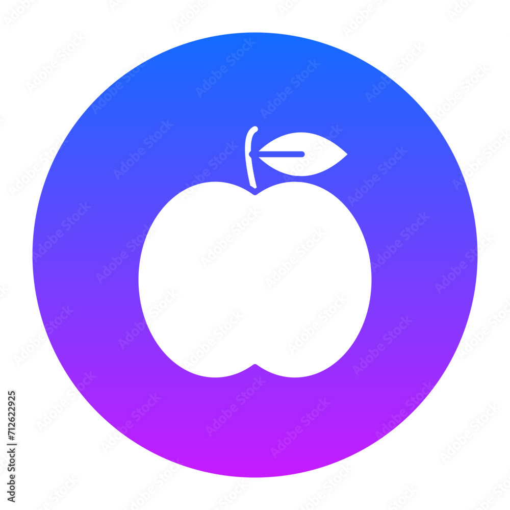 Wall mural apple icon of kindergarten iconset.