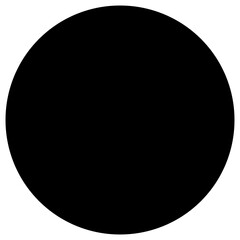 Fototapeta na wymiar Black circle icon on transparent background