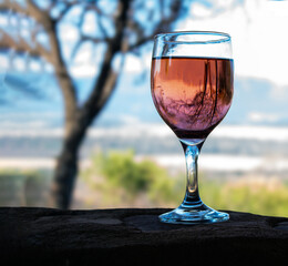 glass of red wine