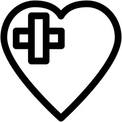 Fototapeta premium Broken Heart Vector Icon
