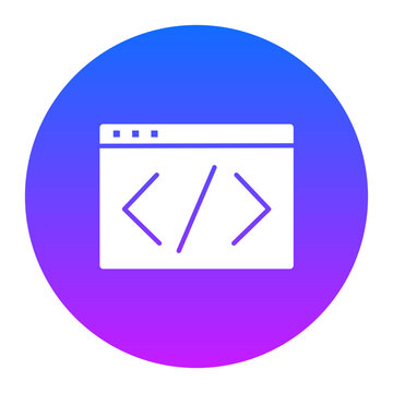 Web Coding Icon of Web Hosting iconset.