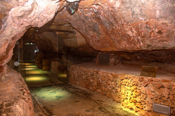 Xoroi caves by the Mediterranean Sea, Menorca.