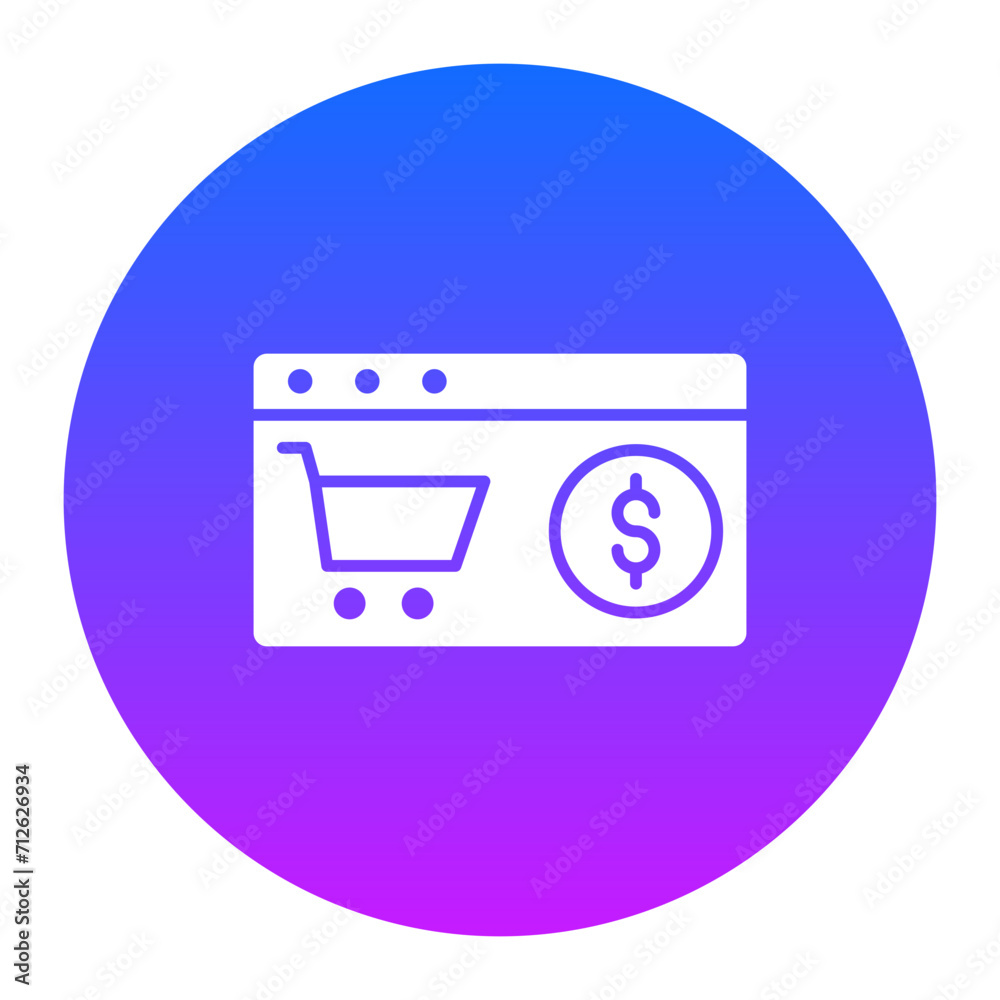 Sticker ecommerce shopping icon of ecommerce iconset.