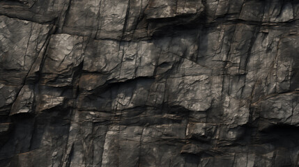 Stone Texture - Layered Geological Layers - Weathered Surface of Rocky Stone Plateau - Cracks	