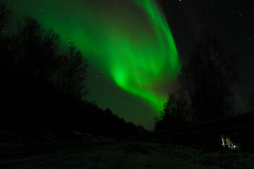 Fototapeta na wymiar Northern Lights in Norway
