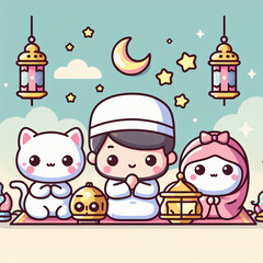 Cute Ramadan Festival items