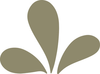 Abstract element flat vector illustration.