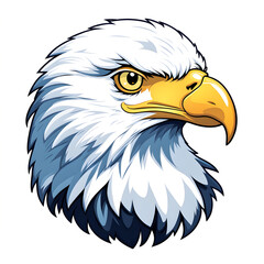 Eagle Head Illustration with Transparent Background