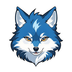 Wolf Head Illustration with Transparent Background