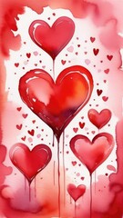 Beautiful abstract card with a heart for Valentine's Day. Valentine's day concept