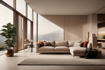 Modern living room interior design 2024
