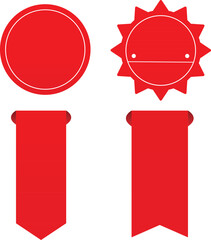 Price tags labels. Tags set. Vector badges and labels isolated.