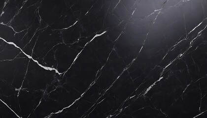 Black and grey marble block texture background, single studio light on upper right corner  - obrazy, fototapety, plakaty