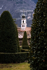 A bell tower of the church of Trento.