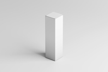 3D Ilustration. Packaging box mockup isolated.