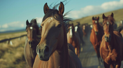 horse close up cinematic