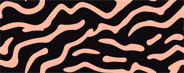 Psychedelic hippie template, liquid swirl cover. Seamless. Grunge squiggles. Multicolor Backdrop. Vector illustrations. Zebra skin.