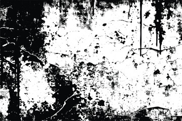Black and white Grunge texture.  Grunge Background. Retro Grunge background. Black isolated on white background. Vintage Grunge texture .EPS10.