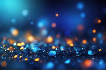 blue abstract bokeh background
