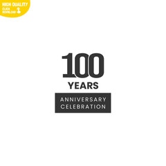 Creative 100 Year Anniversary Celebration Logo Design
