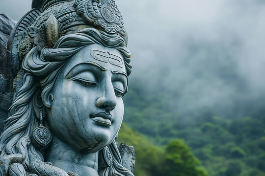 Modern statue of the Hindu Lord Shiva