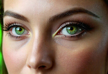 Naklejka premium close up of eyes