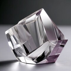 Crystal polyhedron, glass figure, shape