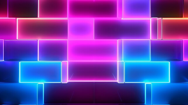 A neon background that is both bright and colorful.