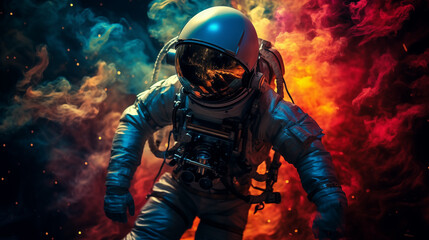 Obraz premium Astronaut floating