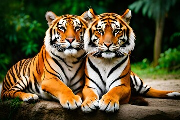 Naklejka premium tiger in the wild