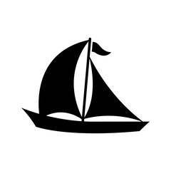 Sail boat icon vector illustration