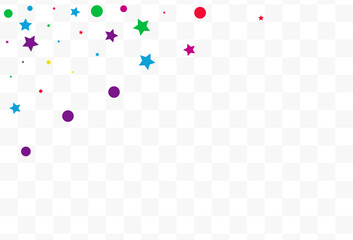 Color Confetti Carnival Vector Transparent © XEquestris