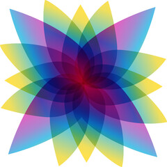 Fototapeta premium Abstract flower for a feeling of spring freshness and romantic aroma