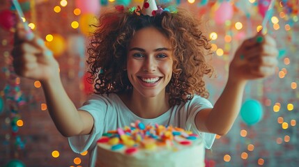 Birthday celebration with cake, Birthday special day