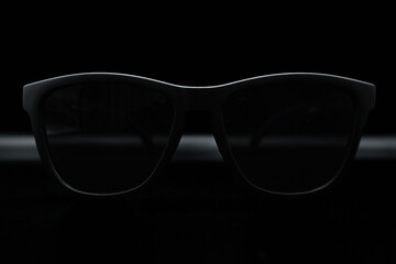 Black Sunglasses with dark background