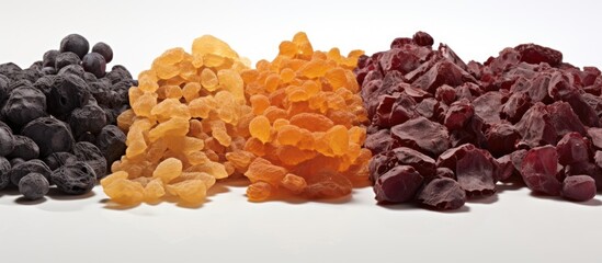 Obraz premium Dehydrated grape consistency, desiccated fruits.