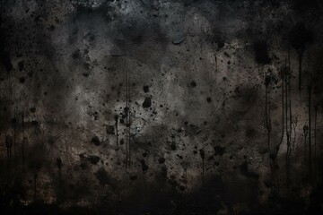 Fototapeta na wymiar Textured black grunge background. Generative AI